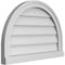 Ekena Millwork Round Top Surface Mount PVC Gable Vent w/ 2"W x 2"P Brickmould Sill Frame, 26"W x 18"H GVPRT26X1803SN - alternate 5